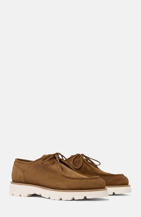 Scarosso Damiano Derbies in Tobacco - Suede at Nordstrom, Size 42.5