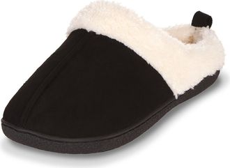 Floopi Faux Shearling Lined Slipper in Black at Nordstrom Rack, Size X-Large