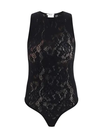 Wolford Infinite Rose Bodysuit - Black