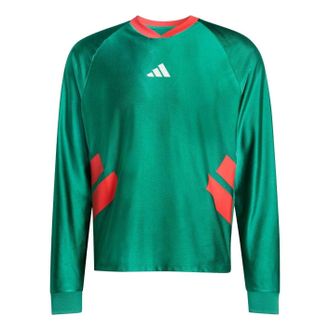 adidas All Time Classics Longsleeve T-shirt Court Green Semi Lucid Red JY8670