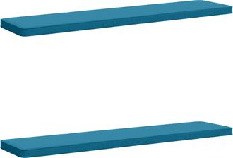 vidaXL Cojines Para Banco De 2 Piezas Vught 2 Uds. 100% Poli&eacute;ster Vidaxl