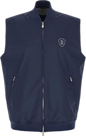 Brunello Cucinelli Heren, Jassen, Blauw, Maat: XL Nylon