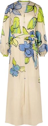 Fab By Fabienne Chapot Erina Jurk - Dames - Maxi kleedjes - Veelkleurig - XL - Polyester - Kleedjes