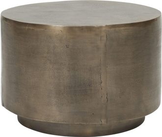 House Doctor Mesa de centro de aluminio dorado