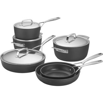 Demeyere Alupro 10-Piece Aluminum Cookware Set in Black at Nordstrom