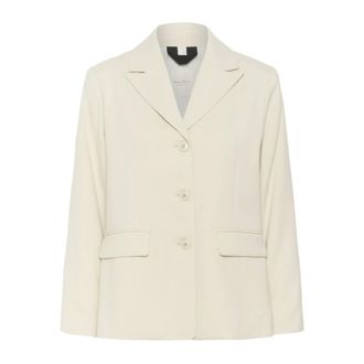 Part Two Blazers, female, Beige, Size: 2XL French Oak Blazer with Flap Pockets