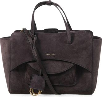 Hidesins Flap M Bag - Dames - Shoppers - Grijs - ONE Size - Su&egrave;de - Tassen