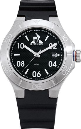 Le Coq Sportif Mens Accessories Integrated Plastic Strap Digital Watch in Black/Grey - One Size