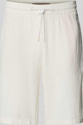 Blend Regular Fit Leinenshorts mit Tunnelzug Modell MORGAN in Weiss, Größe XXL