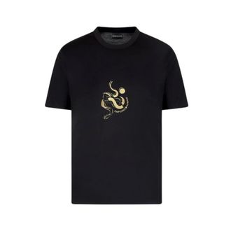 Emporio Armani Heren, Tops, Zwart, Maat: L Katoen