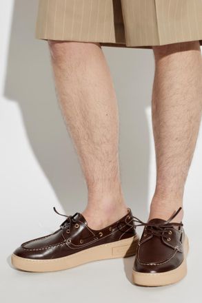Bally Lift Boat Leather Shoes, Mens, Brown