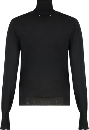 Golden Goose Womens Dilara Virgin Wool Turtleneck Sweater Black