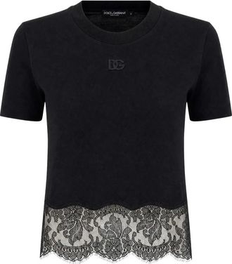 Dolce & Gabbana Mujer, Camisetas, Negro, Talla: XS