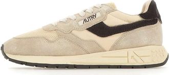 Autry Reelwind Low - Dames - Sneakers - Beige - 39 EU - Katoen - Schoenen