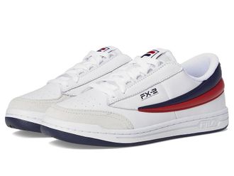 Fila FX-2 Womens Shoes White/Fila Navy/Fila Red : 7.5 B - Medium, Leather