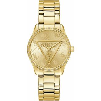 Guess Gw0987L2 Analoog Horloge - unisex - Accessoires - Geel - Maat: ONE Size