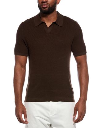 Onia Textured Johnny Collar Polo Shirt