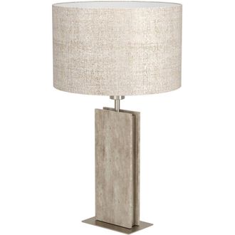 Loops Stylish Satin Nickel Table Lamp for Home Decor - Indoor Lighting