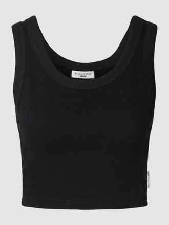 Marc O'Polo Denim Marc OPolo Denim Crop Top mit Strukturmuster in Black, Gr&ouml;&szlig;e L