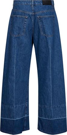 Givenchy Womens Denim Jeans Wide-Leg Blue Cotton