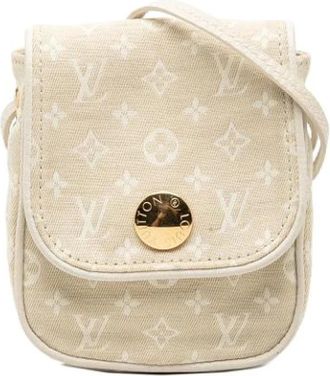 Louis Vuitton Pre-owned Pochette Cancun - Dames - Vintage Schoudertas - Beige - ONE Size - Leer - Vintage