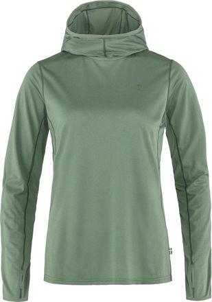Fj&auml;llr&auml;ven Womens Abisko Sun Hoodie Green XS