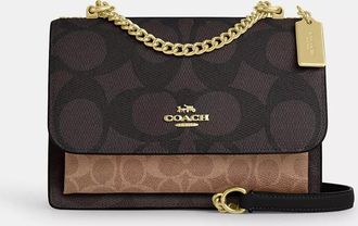 Coach Klare Crossbody Bag In Blocked Signature Canvas