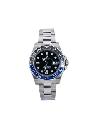 Rolex GMT-Master II 40mm - men - stainless steel - One Size - Black