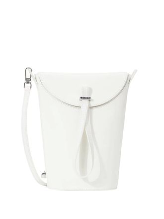 Staud leather bucket bag top handle - women - Leather - One Size - White