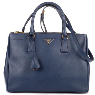 Prada Medium Galleria Double Zip Tote Medium schoudertas