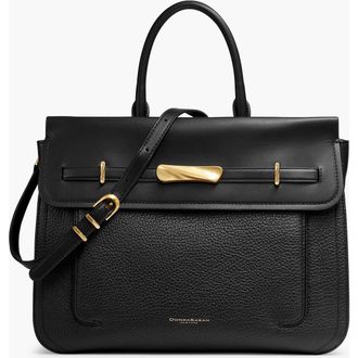 DKNY Oceanside Satchel in Blk/gold at Nordstrom