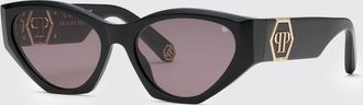 Philipp Plein Occhiali da sole cat-eye in acetato con montatura ovale