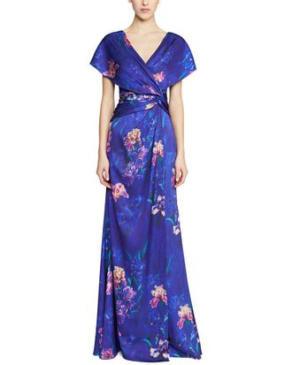 Theia Angelina Short Sleeve Gown