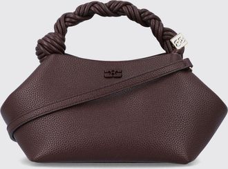 Ganni Mini borsa in pelle riciclata con manico intrecciato e logo Butterfly