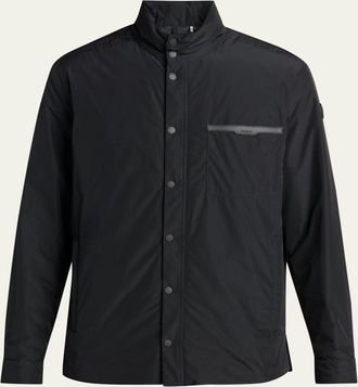 Moncler Mens Snap-Front Down Jacket