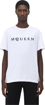 Alexander McQueen Hombre, Camisetas, Blanco, Talla: S