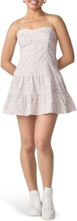 Florence By Mills Corset Minidress in Light Lavender Fog Floral at Nordstrom Rack, Size Xx-Large