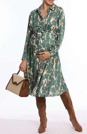 Cache Coeur Rym maternity and nursing shirt dress in Multicolor at Nordstrom, Size Xx-Large