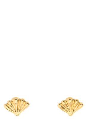 Chlo&eacute; Gold Mirror Stud Earrings