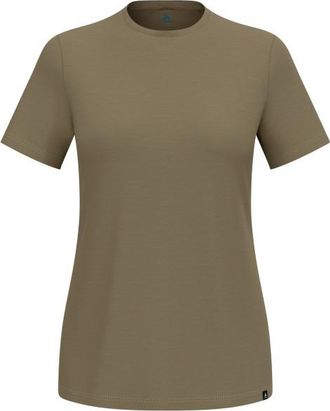 Odlo Merino 160 Plain T-Shirt Crew Neck S/S Merinoshirt f&uuml;r Damen | oliv