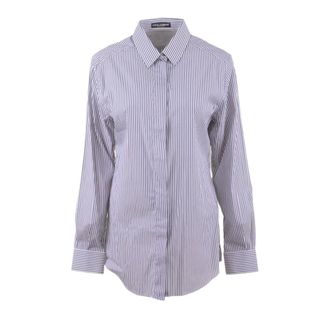 Dolce & Gabbana Stripes Long Sleeve Shirt - female - Dolce & Gabbana - Shirts - Blue - L - Blouses & Shirts