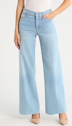 Frame Denim Le Slim Raw Hem Palazzo Jeans in Hush Raw After at Nordstrom, Size 26