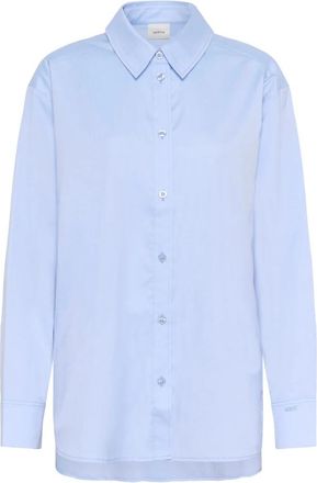 Gestuz Gzyork Shirt - Dames - Overhemden - Blauw - L - Katoen - Overhemden