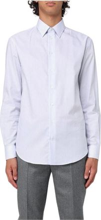 Emporio Armani Heren, Overhemden, Blauw, Maat: 3XS Katoen