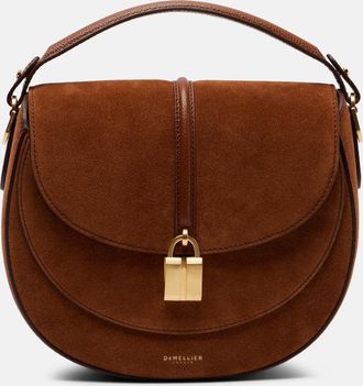 DeMellier Borsa a tracolla Siena in suede con finiture in pelle