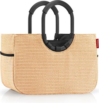 Reisenthel Einkaufskorb REISENTHEL loopshopper M Frame, Damen, beige, Polyester, Einkaufsk&ouml;rbe Einkaufskorb