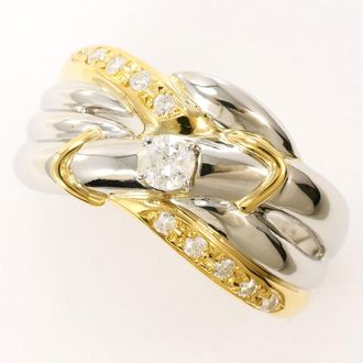 C&A Platinum Yellow Gold Yellow Gold (18K) Platinum 900 Band Ring (Pre-Owned)