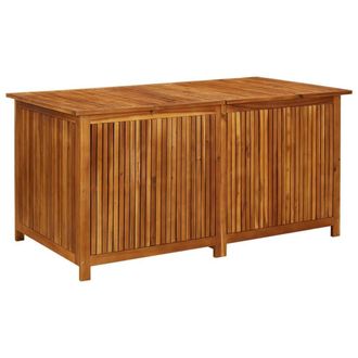 Berkfield Home Garden Storage Box 150x80x75 cm Solid Acacia Wood in Brown | Size: 150 x 80 x 75 cm