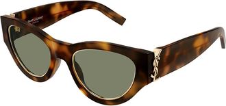 Saint Laurent SL M94 RIM 001 Womens Sunglasses Tortoiseshell Size 52 - Free RX Lenses - Free RX Lenses