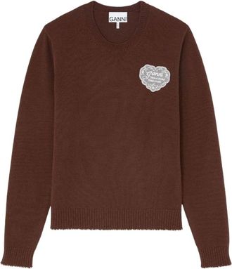 Ganni Mujer, Jerseys, Marr&oacute;n, Talla: M